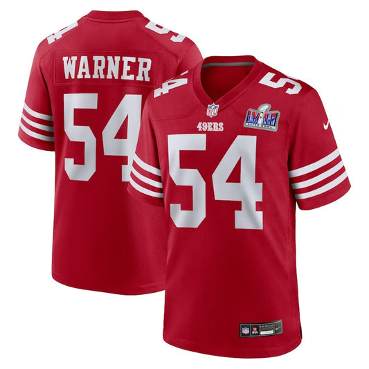 Fred Warner San Francisco 49ers Super Bowl 2024 Jersey
