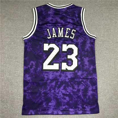 LeBron James Los Angeles Lakers #23 "Constellation" Edition Throwback Embroidered Jersey