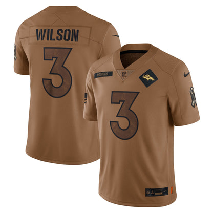 Russell Wilson Denver Broncos Nike Salute To Service Limited Jersey - Brown