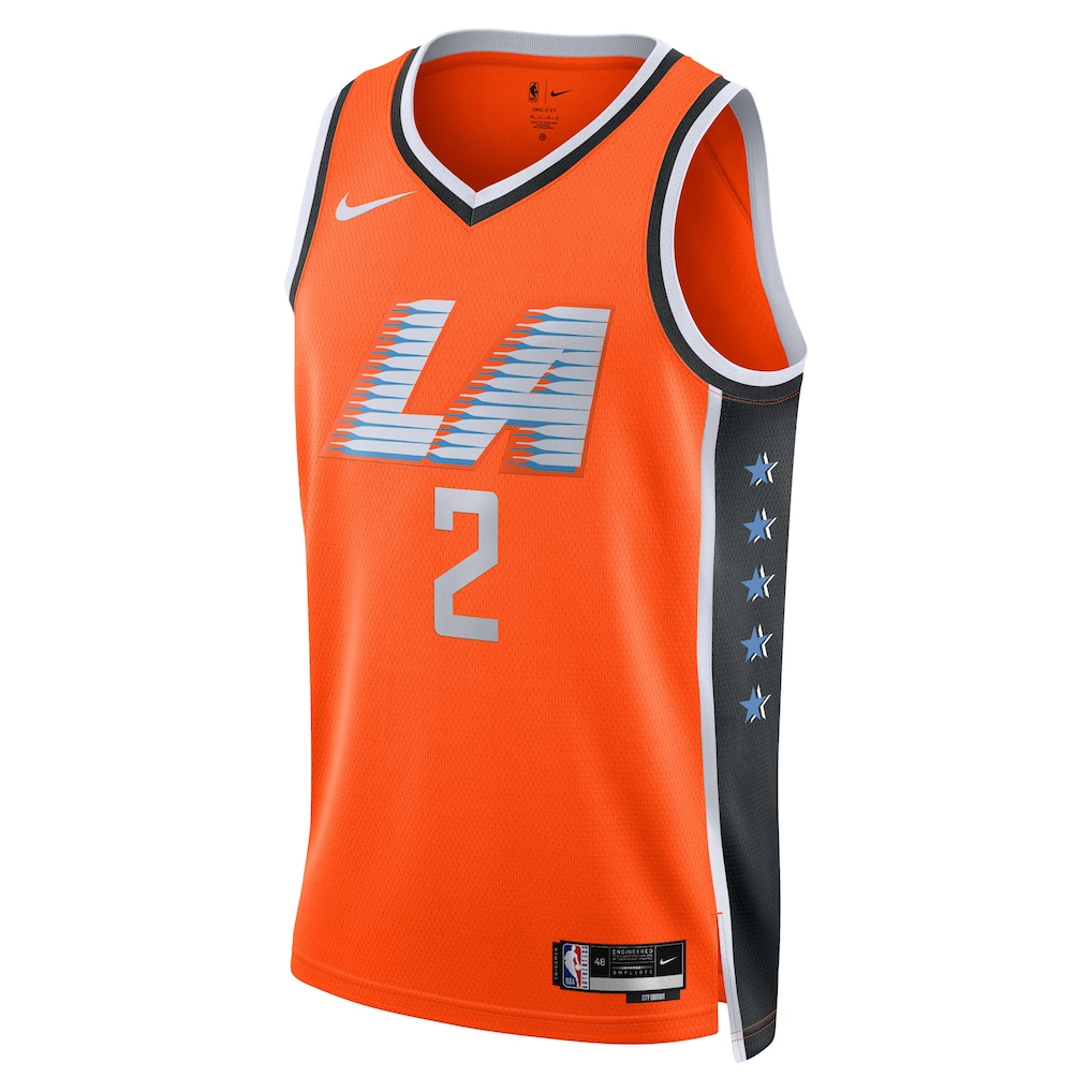 LA Clippers Kawhi Leonard Nike Orange 2025/26 Swingman Jersey - City Edition
