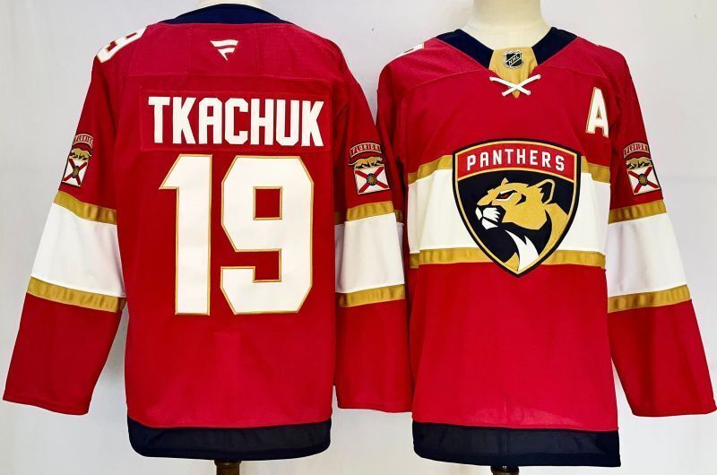 Men's Florida Panthers Matthew Tkachuk #19  Red Home Breakaway Player Jersey