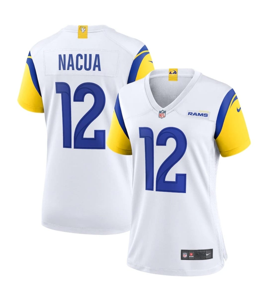 Women's Nike Puka Nacua White Los Angeles Rams Game Player Jersey
