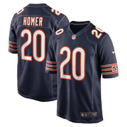 Travis Homer Chicago Bears Nike Game   Jersey - Navy