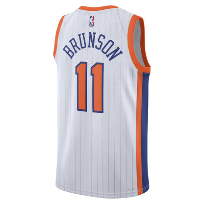 New York Knicks Jalen Brunson 2024/25 Swingman White  Jersey