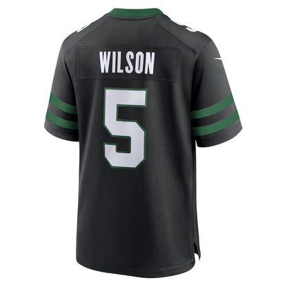 Garrett Wilson New York Jets Nike Alternate Game Jersey - Legacy Black