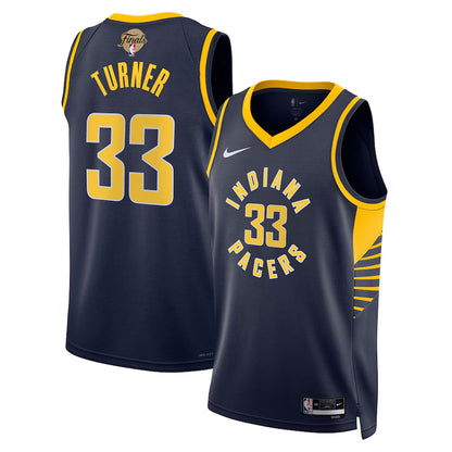 Indiana Pacers Myles Turner Nike Navy 2025 NBA Finals Swingman Jersey - Icon Edition