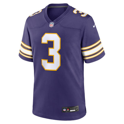 Jordan Addison Minnesota Vikings Nike Classic   Game Jersey - Purple