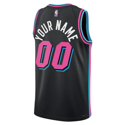 Miami Heat Nike Black 2025/26 City Edition Swingman Custom Jersey
