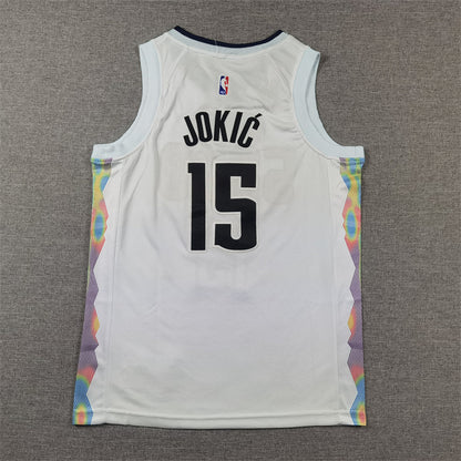 Youth Nikola Jokić Denver Nuggets #15 City Edition Embroidered  Jersey