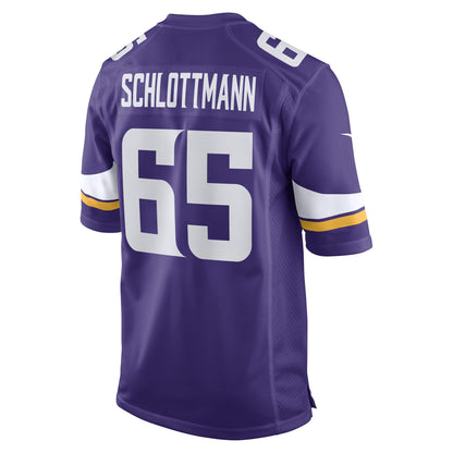 Austin Schlottmann Minnesota Vikings Nike Game   Jersey - Purple