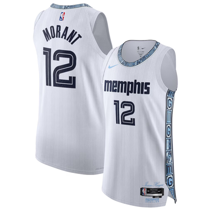 Memphis Grizzlies Ja Morant Nike White 2025/26 Player Jersey - City Edition