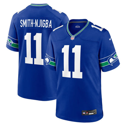 Jaxon Smith-Njigba Seattle Seahawks Nike Throwback   Game Jersey - Royal