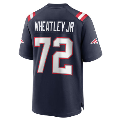 Tyrone Wheatley New England Patriots Nike Team Game Jersey -  Navy