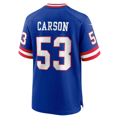 Harry Carson New York Giants Nike Classic Retired   Game Jersey - Royal