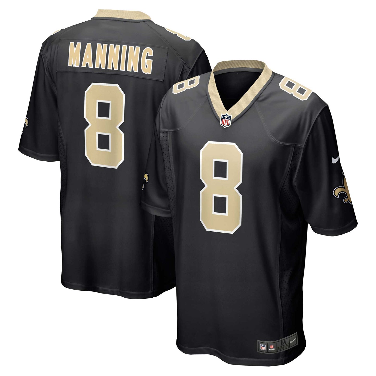 Archie Manning New Orleans Saints Nike Retired   Game Jersey - Black