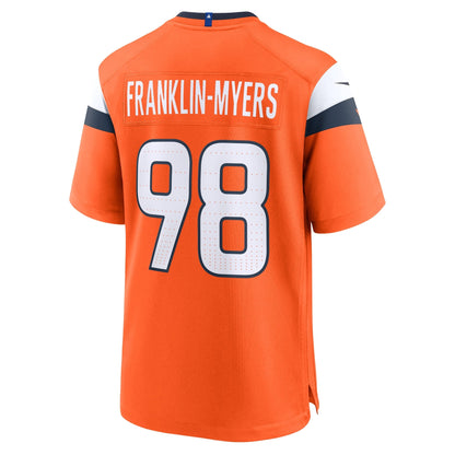John Franklin-Myers Denver Broncos Nike Team Game Jersey -  Orange
