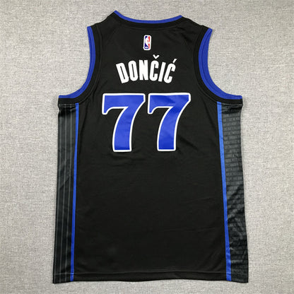 Youth Luka Dončić Dallas Mavericks #77 City Edition Embroidered  Jersey