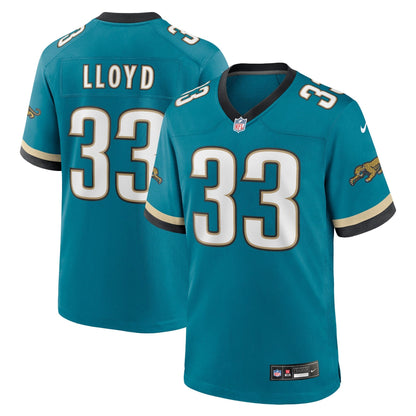 Devin Lloyd Jacksonville Jaguars Nike Prowler Throwback   Game Jersey - Teal