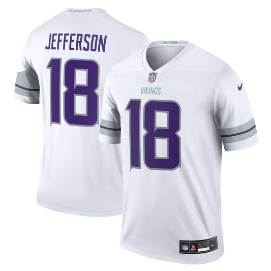 Justin Jefferson Minnesota Vikings Nike Alternate Legend   Jersey - White
