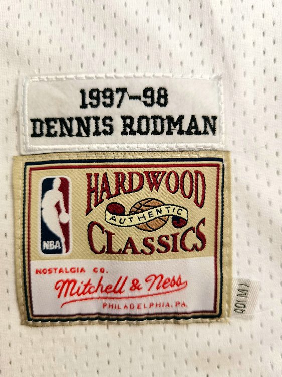 Chicago Bulls Dennis Rodman 91 White Jersey