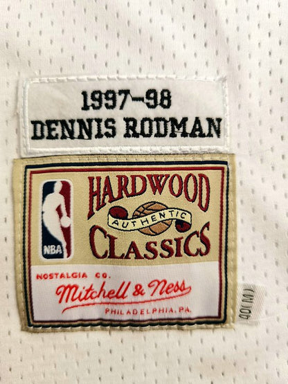 Chicago Bulls Dennis Rodman 91 White Jersey
