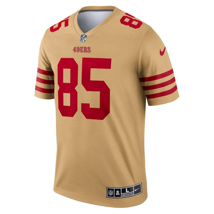 George Kittle 85 San Francisco 49ers Inverted Legend Jersey - Gold