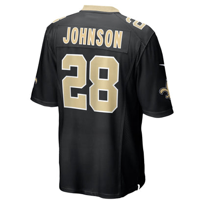 Lonnie Johnson New Orleans Saints Nike Game   Jersey - Black