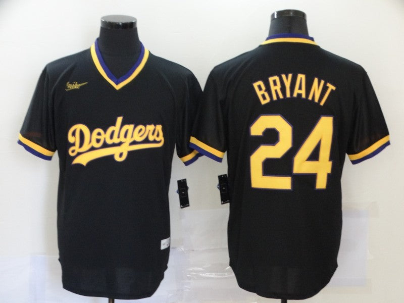 Men's Los Angeles Dodgers Kris Bryant Black Replica Baseball Jersey