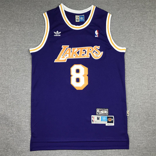 Kobe Bryant #8 Los Angeles Lakers Throwback Embroidered Jersey