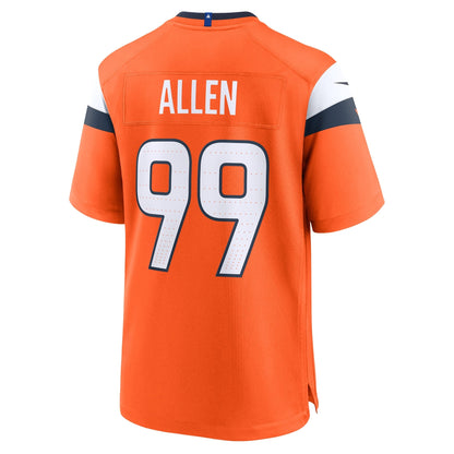 Zach Allen Denver Broncos Nike Team Game Jersey -  Orange
