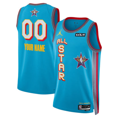 Custom Brand Light Blue 2025 NBA All-Star Game Swingman Jersey