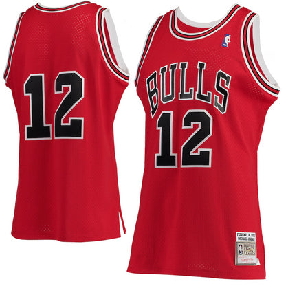 Michael Jordan Chicago Bulls Red #12 Jersey
