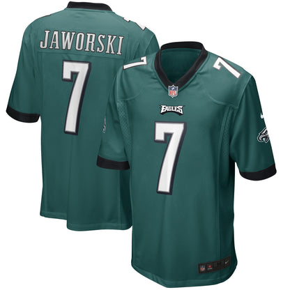Ron Jaworski Philadelphia Eagles Nike Game Retired   Jersey - Midnight Green