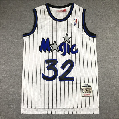 Shaquille O'Neal Orlando Magic White Throwback Jersey