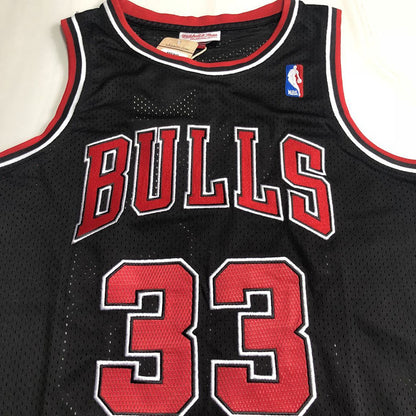 Chicago Bulls  Scottie Pippen Thorwback Black Jersey