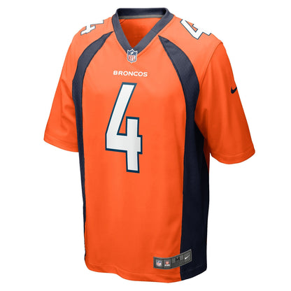 Jarrett Stidham Denver Broncos Nike Game   Jersey - Orange