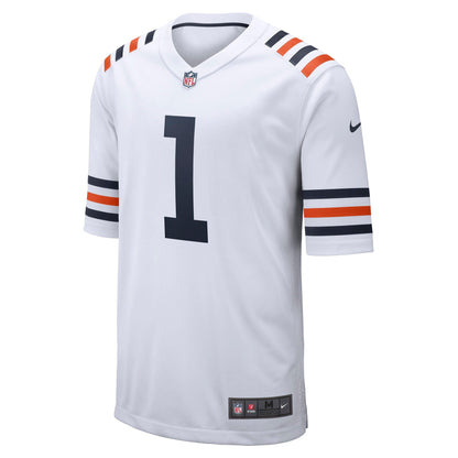 Justin Fields Chicago Bears Nike Alternate Classic Game Jersey - White