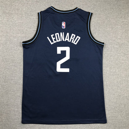 Youth Kawhi Leonard Los Angeles Clippers #2 City Edition Embroidered  Jersey
