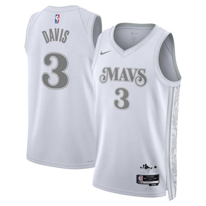 Dallas Mavericks Nike City Edition Swingman Jersey 2024 - White - Anthony Davis - Unisex