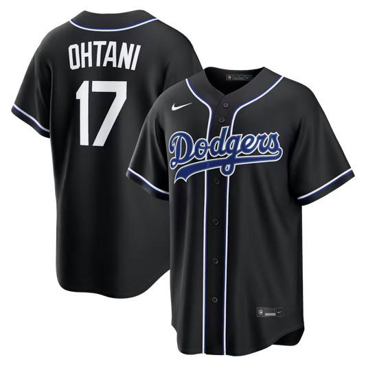 Men's Los Angeles Dodgers Shohei Ohtani #17 Black Player Jersey Joint Edition
