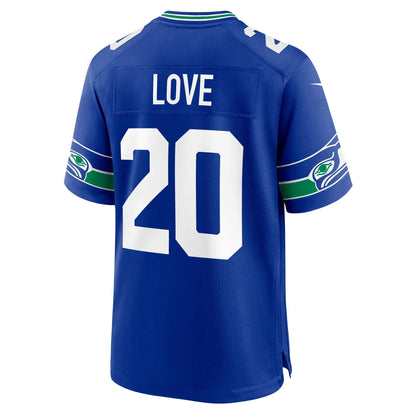 Julian Love Seattle Seahawks Nike Throwback   Game Jersey - Royal