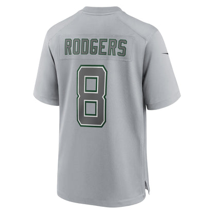 Aaron Rodgers New York Jets Nike Atmosphere Fashion Game Jersey - Heather Gray