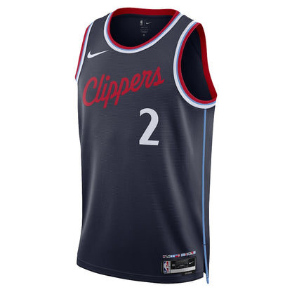 Unisex LA Clippers Kawhi Leonard  Navy 2024/25 Swingman Jersey - Icon Edition