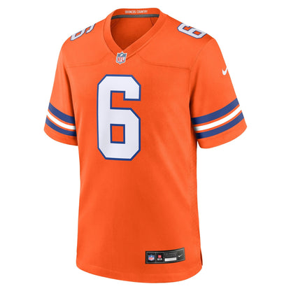 P.J. Locke III Denver Broncos Nike Mile High Collection 1977 Throwback   Game Jersey - Orange