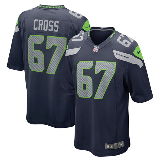 Charles Cross Seattle Seahawks Nike   Game Jersey - Navy