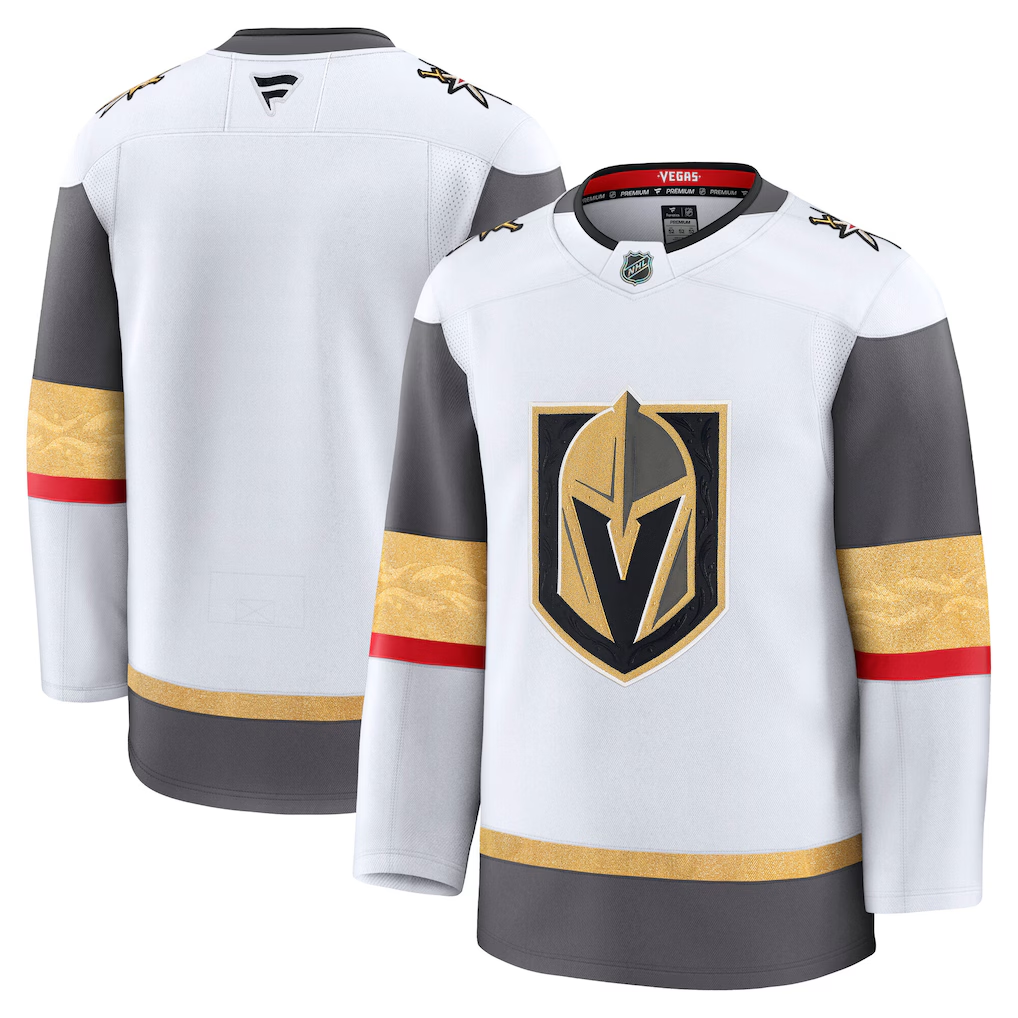 Men's Vegas Golden Knights White Away Premium Blank Jersey
