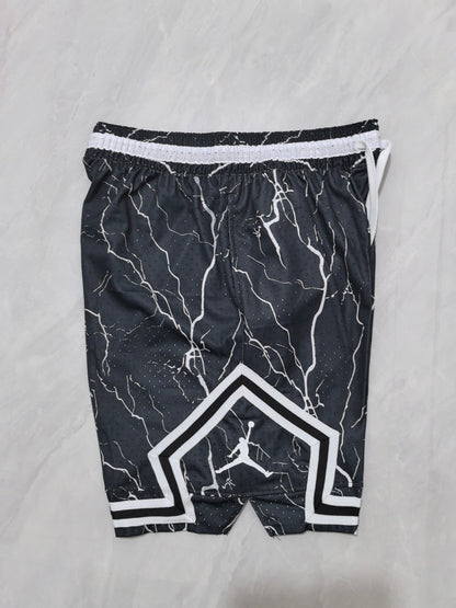 Jordan Black B-17 Cracked Print Shorts