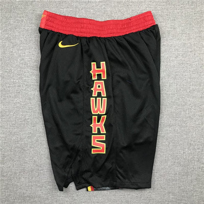 Men's Atlanta Hawks Black Basketball Retro Shorts