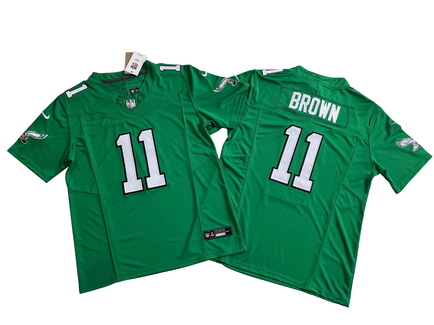 Philadelphia Eagles 11# A.J. Brown  Limited Jersey-retro green