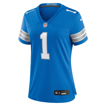 Number 1 Mom Detroit Lions Nike Game Jersey - Blue